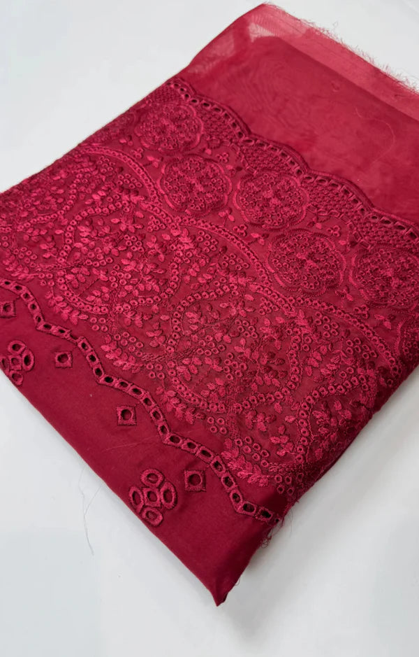 2 PC LAWN ELAF MAROON