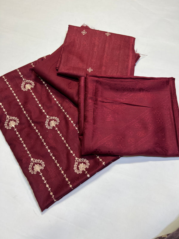 3 P PEACH MARINA EMBROIDED