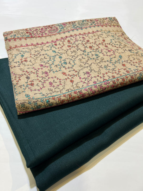 KASHMIRI KACHA TANKA PASHMINA VOOL 3 PC