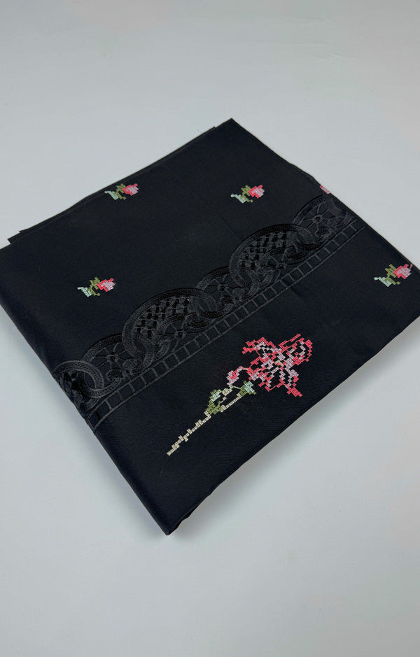 ANEELAS BLACK LAWN CHIKENKARI 2 P