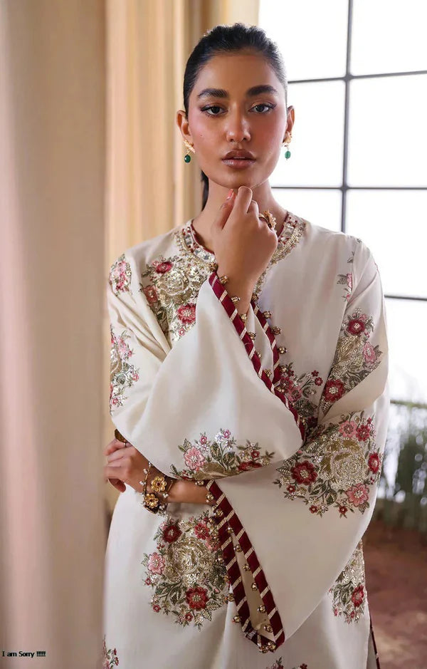 ETHNC SILK EMB WHITE