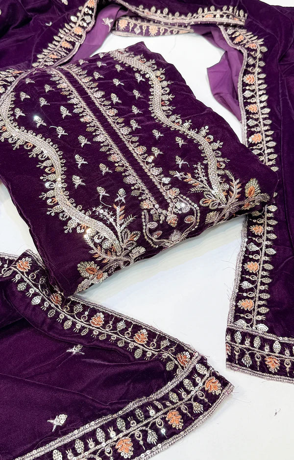 BATIK VELVET 03 PURPLE